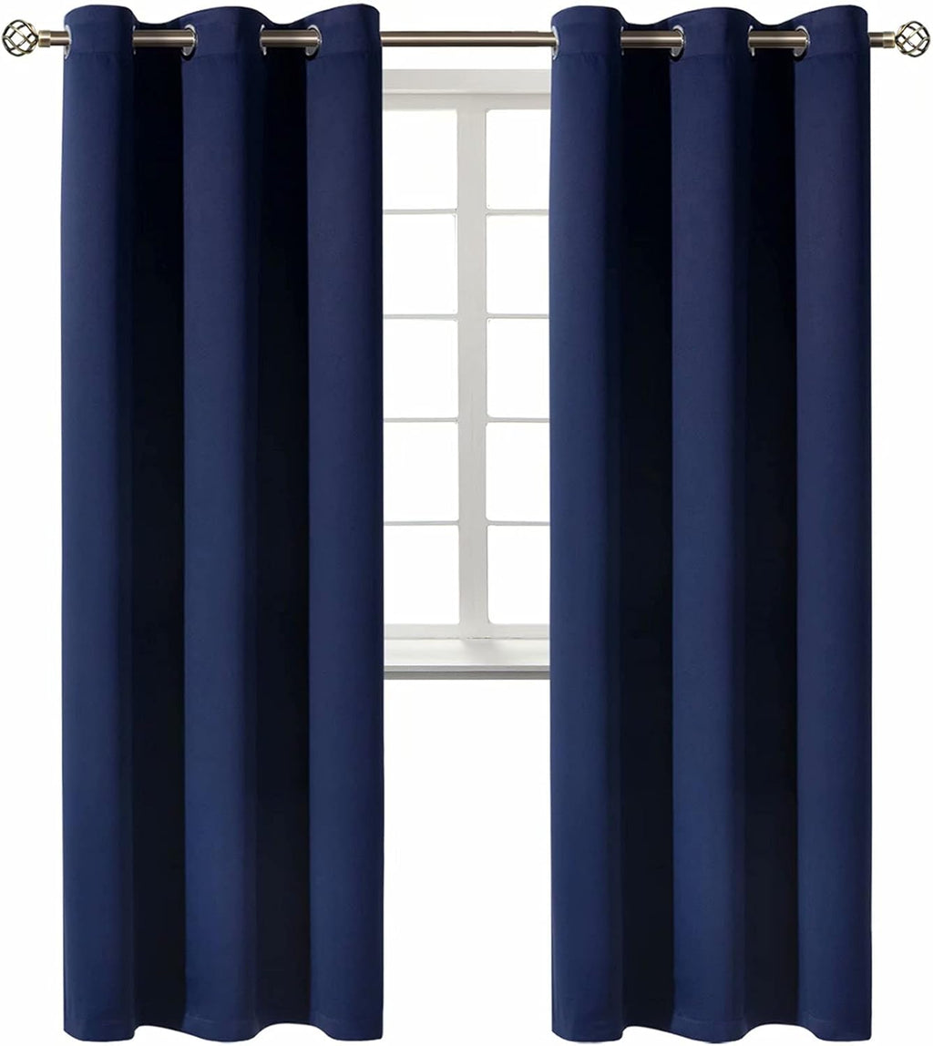 BGment Blackout Curtains 84 inches Long - Grommet Thermal Insulated Room Darkening Window Curtains for Bedroom, Set of 2 Panels (42 x 84 In…