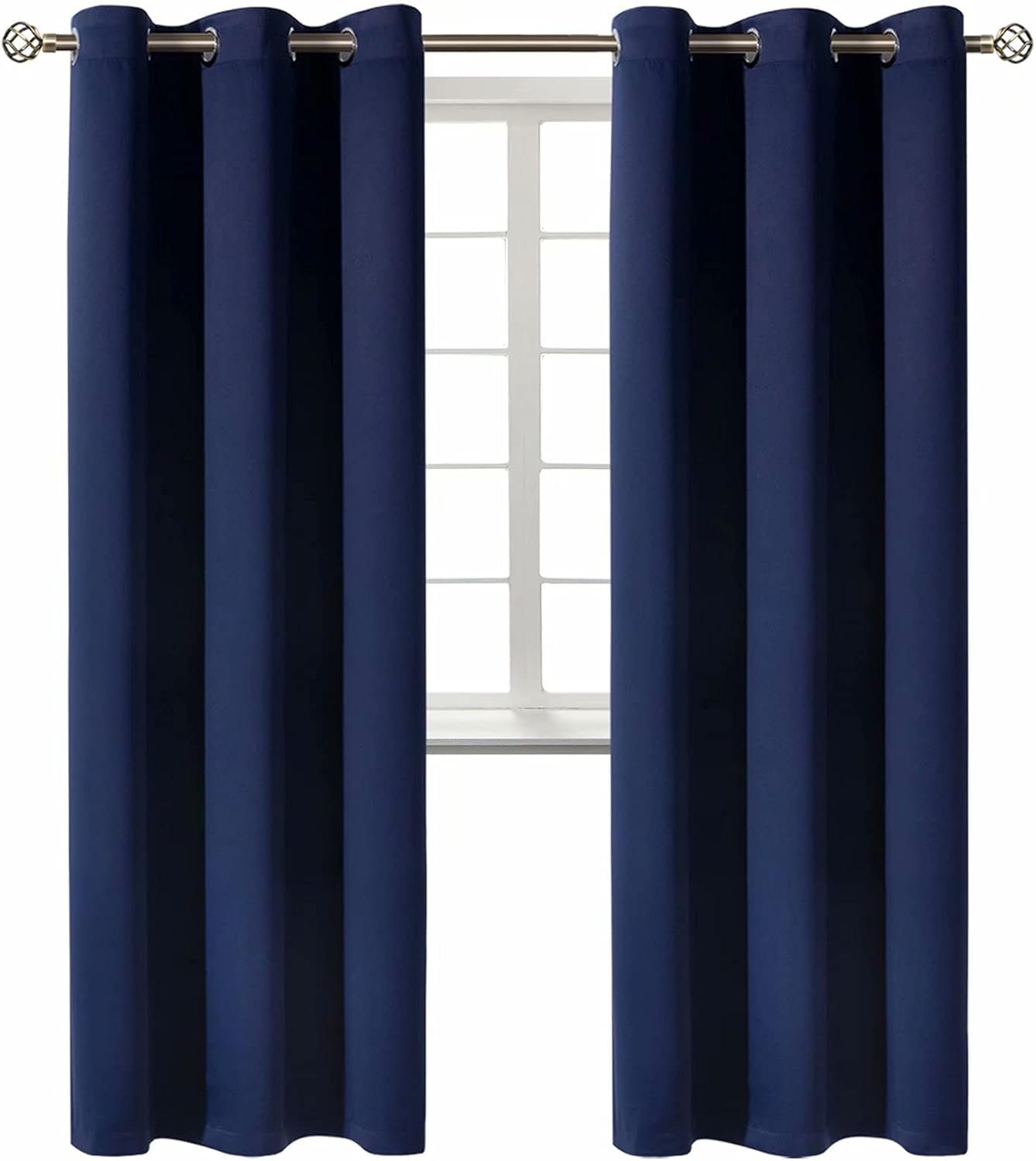 BGment Blackout Curtains 84 inches Long - Grommet Thermal Insulated Room Darkening Window Curtains for Bedroom, Set of 2 Panels (42 x 84 In…