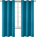 BGment Blackout Curtains - Grommet Thermal Insulated Room Darkening Bedroom and Living Room Curtains, Set of 2 Panels (42 x 72 Inch, Peacoc…
