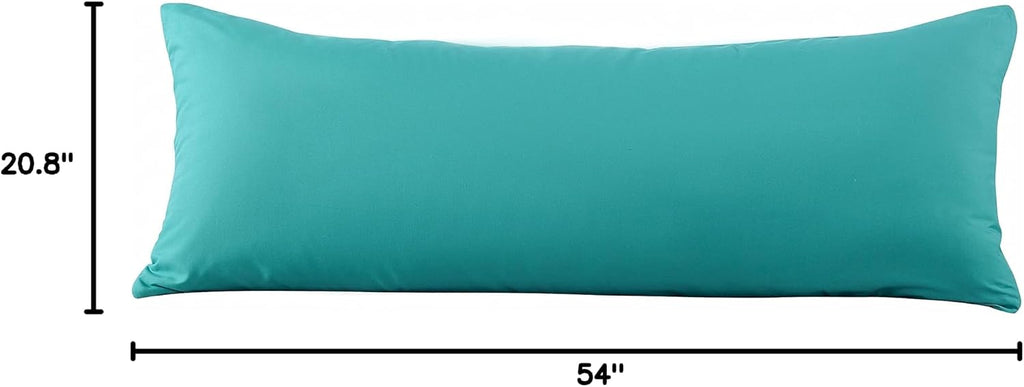 Evolive Ultra Soft Microfiber Body Pillow Cover/Pillowcases 21"x54" with Hidden Zipper Closure (21"x54" Body Pillow Cover, Peacock Blue)…