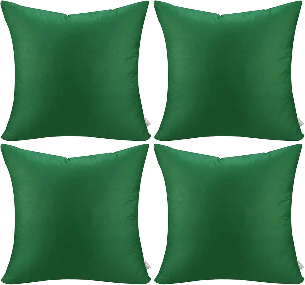 Thmyo 4-Pack 100% Cotton Comfortable Solid Decorative Throw Pillow Case Square Cushion Cover Pillowcases St Patricks Day DIY Throw Pillow C…