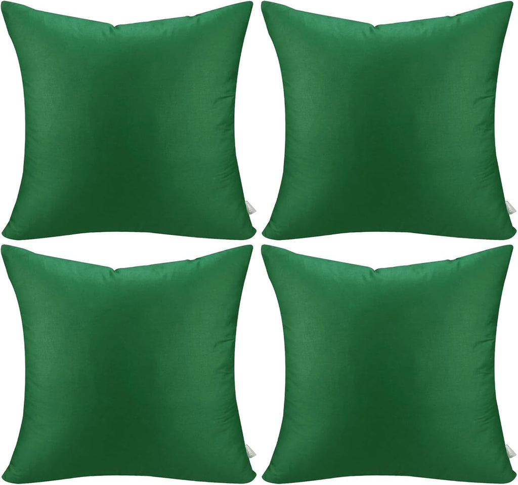 Thmyo 4-Pack 100% Cotton Comfortable Solid Decorative Throw Pillow Case Square Cushion Cover Sublimation Blank Pillow Covers DIY Throw Pill…