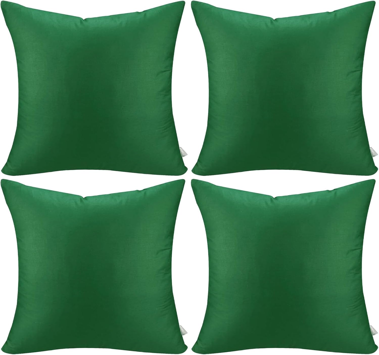 Thmyo 4-Pack 100% Cotton Comfortable Solid Decorative Throw Pillow Case Square Cushion Cover Sublimation Blank Pillow Covers DIY Throw Pill…