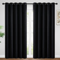 Yakamok 84 Inch Length Blackout Curtains for Bedroom, Room Darkening Thermal Insulated Solid Grommet Panels for Living Room(62Wx84L…