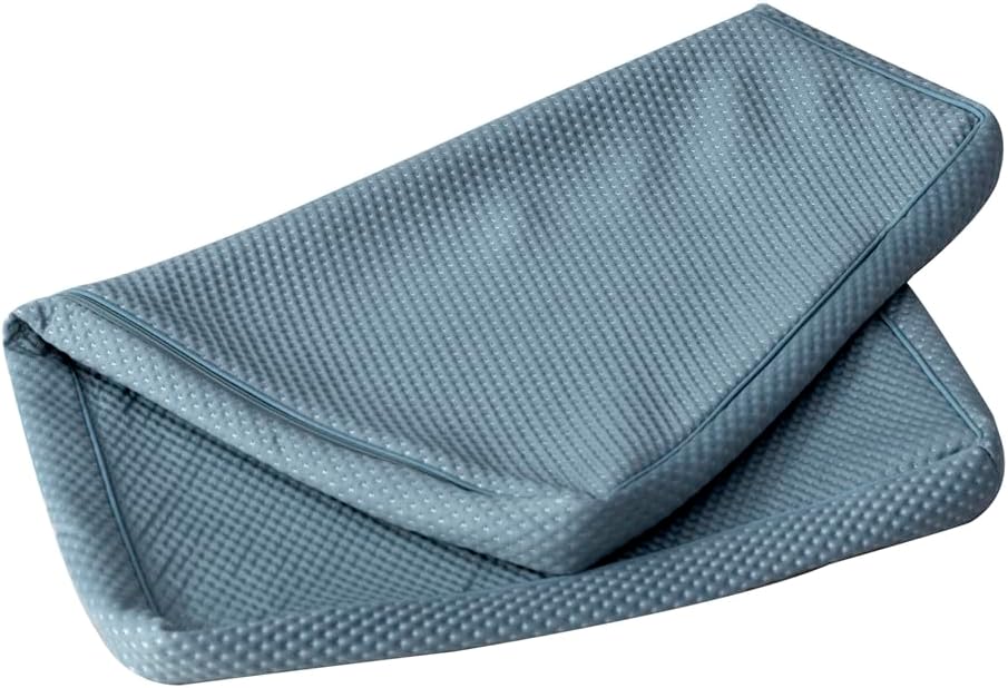 STONECREST Cooling Gusseted Pillow Protector for Memory Foam Pillow- 1 PC, Zipper Premium Gusset Pillow Encasement Covers(Blue, Standard)