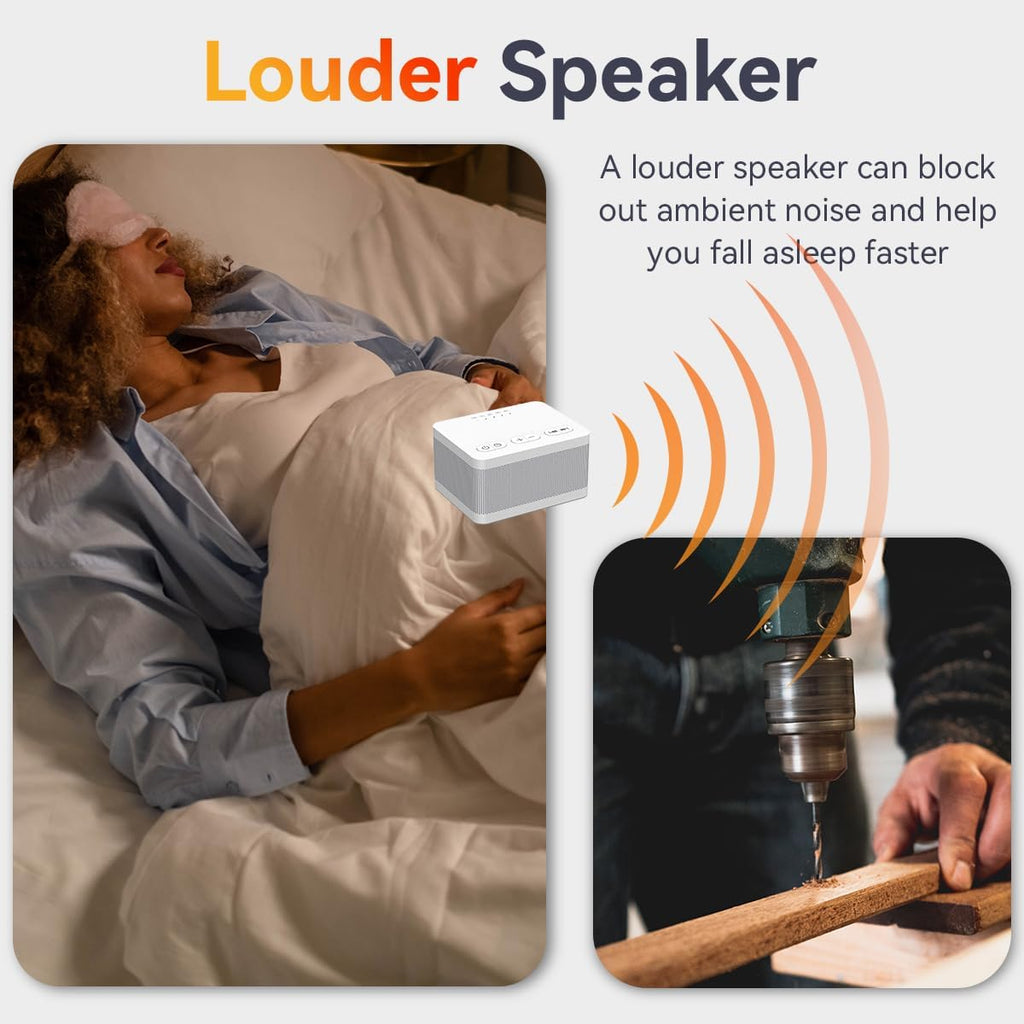 DailyBody Sound Machine White Noise Machine with 30 Soothing Sounds 32 Levels Volume 5 Timers and Memory Function Effectively Blocks Noise…