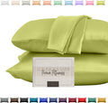 Elegantcomfort Elegant Comfort Silky and Luxurious 2-Piece Satin Pillowcase Set for Healthier Skin and Hair, Hidden Zipper Closure and Beau…