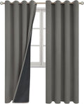 BGment Grey Blackout Curtains for Bedroom Window 84 Inch Length 2 Panels Set, 100% Light Blocking Thermal Insulated Grommet Drapes for Livi…