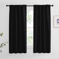 NICETOWN Halloween Blackout Curtains Window Panel Drapes - (Black Color) W34 x L63, Double Panels, Home Decoration Light Blocking Thermal…