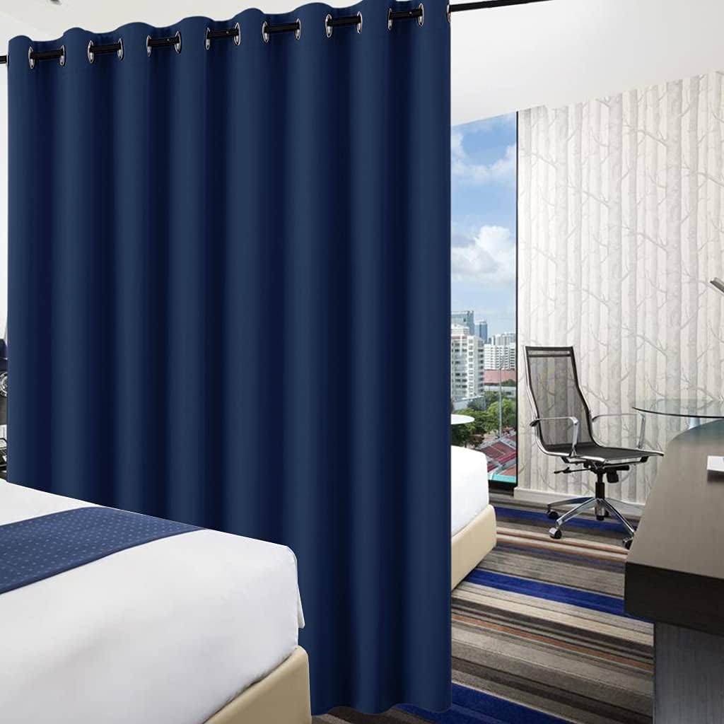 Rybhome RYB HOME Room Divider Curtains, Triple Weave Heavy Duty Blackout Drapes Soundproof Large Window Treatment for Bedroom Dining Hall S…