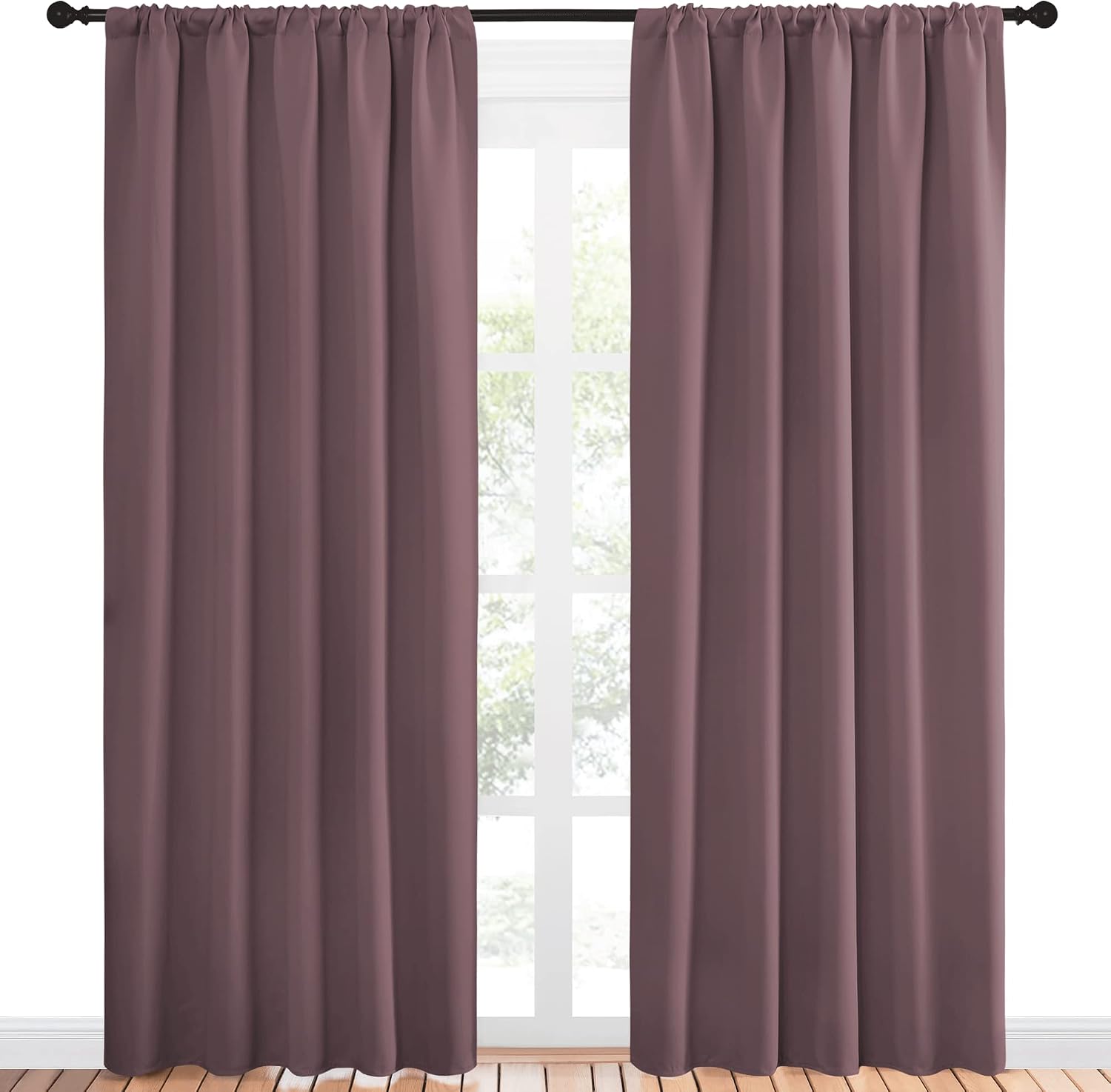 NICETOWN Room Darkening Curtains for Bedroom - Home Decoration Privacy Protection Thermal Insulated Solid Drapes/Draperies for Sliding…