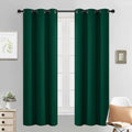 Yakamok Dark Green Blackout Curtains for Bedroom, Room Darkening Thermal Insulated Grommet Window Curtains, Light Blocking Blackout…