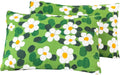 YuHeGuoJi Green Pillow Cases Set of 2 Queen 100% Cotton Floral Pillow Covers Decorative Watercolor Botanical Duvet Cover with Zipper Ties 2…