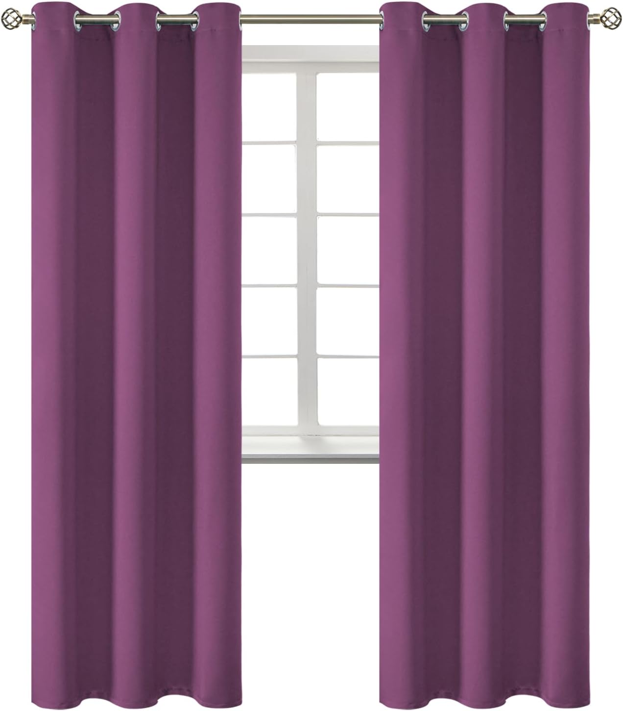 BGment Room Darkening Curtains 84 Inches Long - Grommet Thermal Insulated Drapes Window Treatment Curtains for Bedroom, 2 Panels, 42 x 84 I…