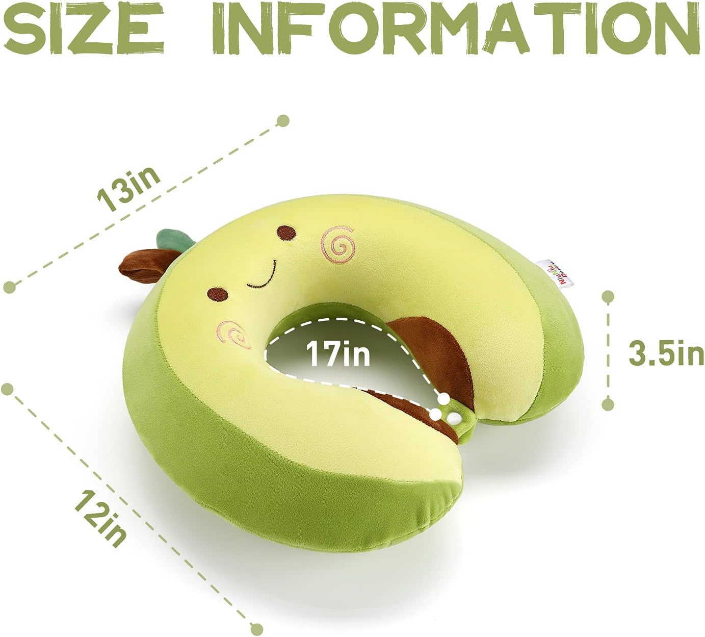 NiuniuDaddy Niuniu Daddy Neck Pillow for Kids Teen Toddlers, Travel Accessories for Airplane, Car, Recline, Neck Chin Head Support, 100% Pu…