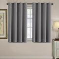 H.VERSAILTEX Blackout Curtain for Living Room Small Window Kitchen Blackout Curtains 45 inch Length Energy Saving Solid Grommet…