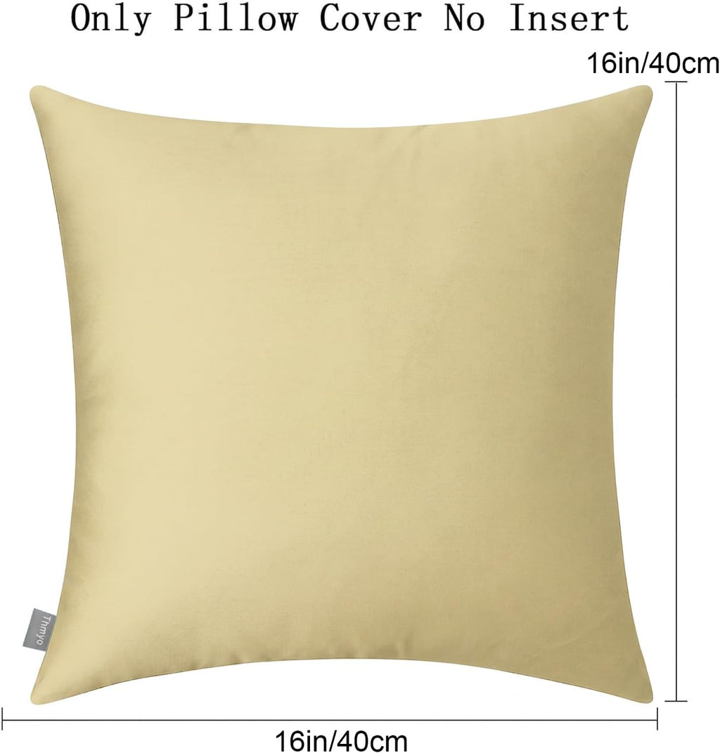 Thmyo 4-Pack 100% Cotton Comfortable Solid Decorative Throw Pillow Case Square Cushion Cover Pillowcase Sublimation Blank Pillow Covers DIY…