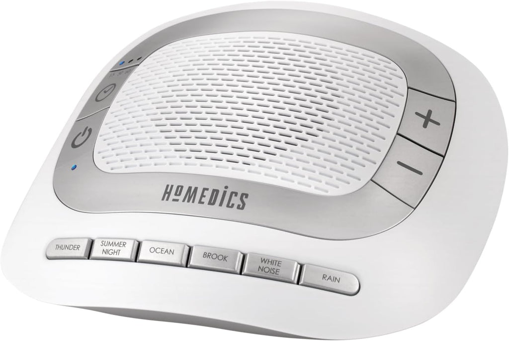 Homedics SoundSleep Rejuvenate White Noise Sleep Machine, Small Travel Sound Machine with 6 Relaxing Nature Sounds, Portable Sound…