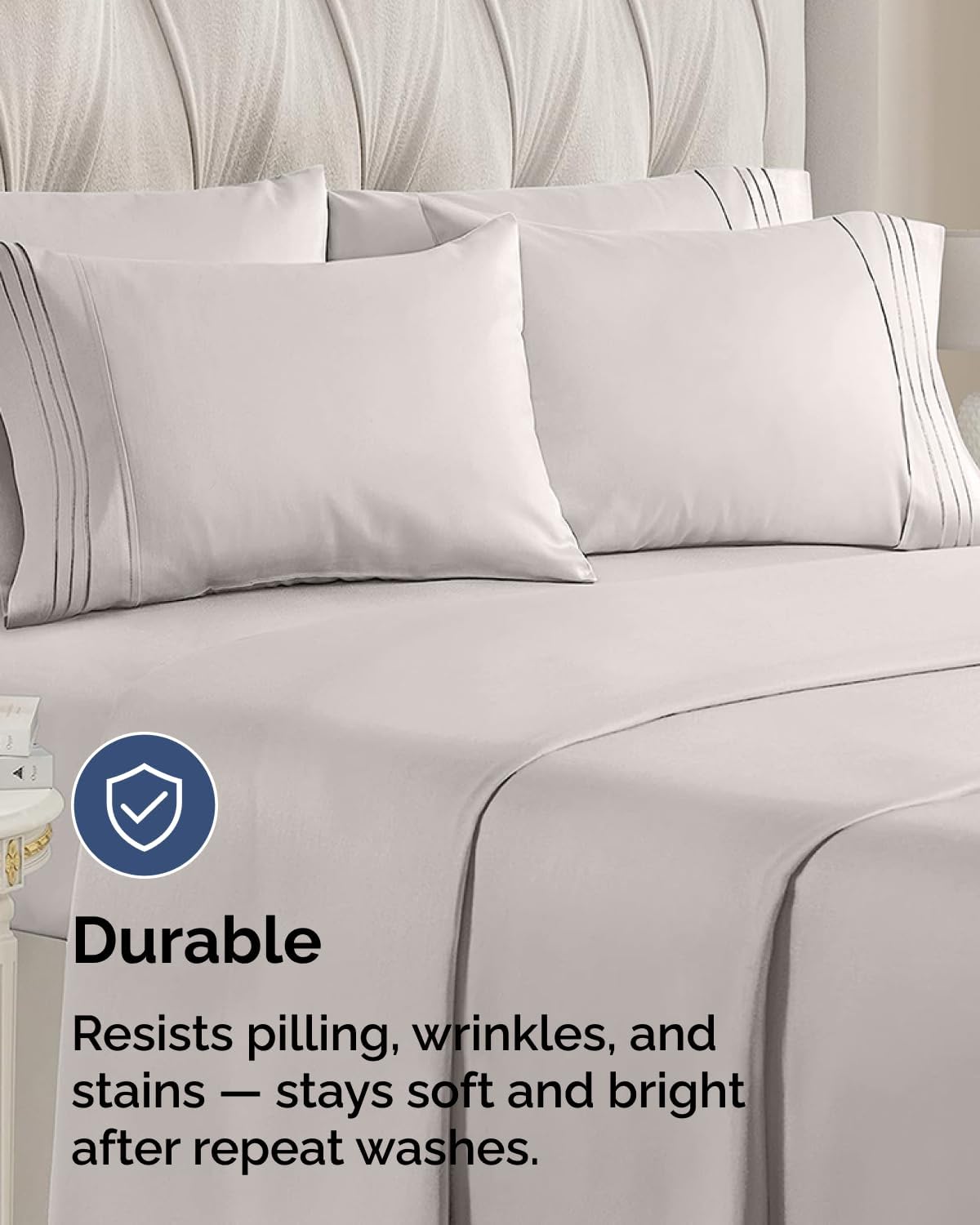 King Standard Pillow Cases Set of 10 - Ultra Soft Hotel Quality Pillowcase Covers - Comfy & Wrinkle Free - Shrink & Fade Resistant…