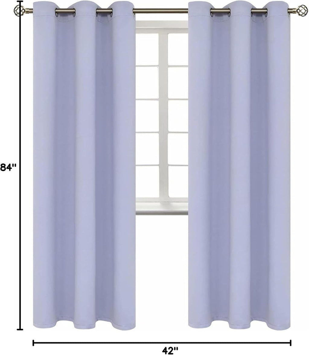 BGment Room Darkening Curtains 84 Inches Long - Grommet Thermal Insulated Drapes Window Treatment Curtains for Bedroom, 2 Panels, 42 x 84 I…