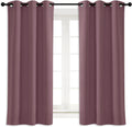 NICETOWN Kitchen Blackout Window Curtain Panel, Dry Rose, 1 Panel, 42 by 63 inches Long, Home Fashion Thermal Insulated Solid Grommet…