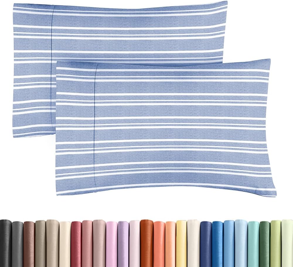 Standard Pillow Cases Set of 2 - Ultra-Soft Hotel Quality Pillowcase Covers - Comfy & Wrinkle Free - Stain and Fade Resistant - Machine…