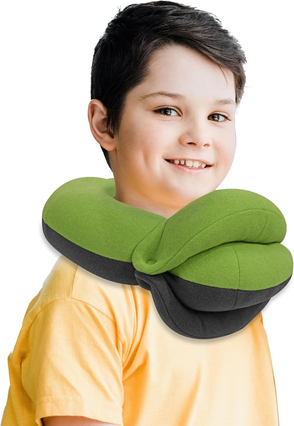 BUYUE Kids Travel Pillows for Airplane, Memory Foam 360° Head Support Sleeping Essentials for Long Flight, Skin-Friendly Soft Neck Pillow…