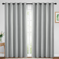Yakamok Blackout Curtains Room Darkening Thermal Insulated Window Panels, Solid Grommet Top Drapes for Bedroom/Living Room(70Wx84L, Light…