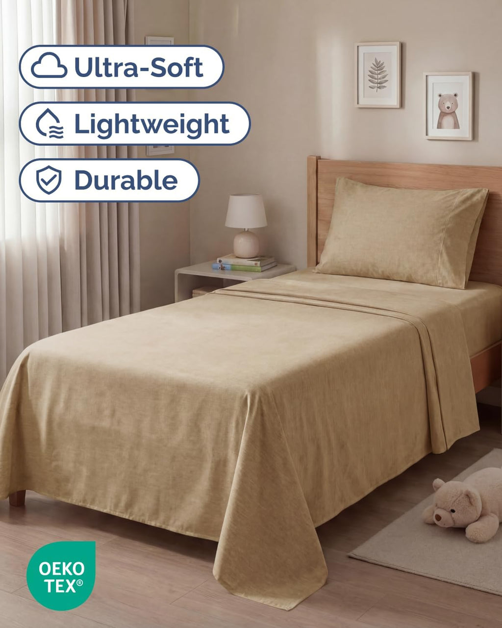 Twin Size 3 Piece Sheet Set - Comfy Breathable & Cooling Sheets - Hotel Luxury Bed Sheets for Women & Men - Deep Pockets, Easy-Fit, Soft…