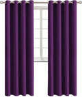 BGment Blackout Curtains - Grommet Thermal Insulated Room Darkening Bedroom and Living Room Curtain, Set of 2 Panels (52 x 84 Inch, Royal P…