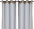 Chyhomenyc 2 Panels 100% Blackout Curtain Liners with 13 Rings, Blackout Liners for Behind Curtains for 84 Inch Curtains, Each 40Wx80L, 2…