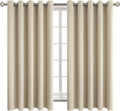 BGment Room Darkening Curtains 63 Inches Long - Grommet Thermal Insulated Drapes Window Treatment Curtains for Bedroom, 2 Panels, 70 x 63 I…
