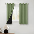 BGment Short 100% Blackout Curtains for Bedroom, Thermal Insulated Energy Efficiency Noise Reducing Grommet Curtains 54 Inch Length with Li…