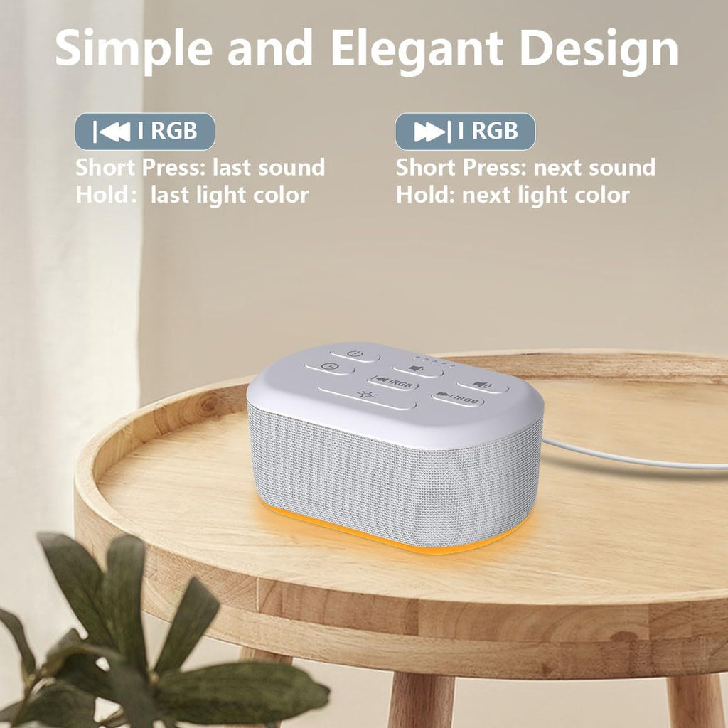 Alarm Clock Brown Noise Sound Machine Digital Alarm Clock with 12 Night Light Colors Clock Machine for Adults Baby Kids 36 Volume Levels…