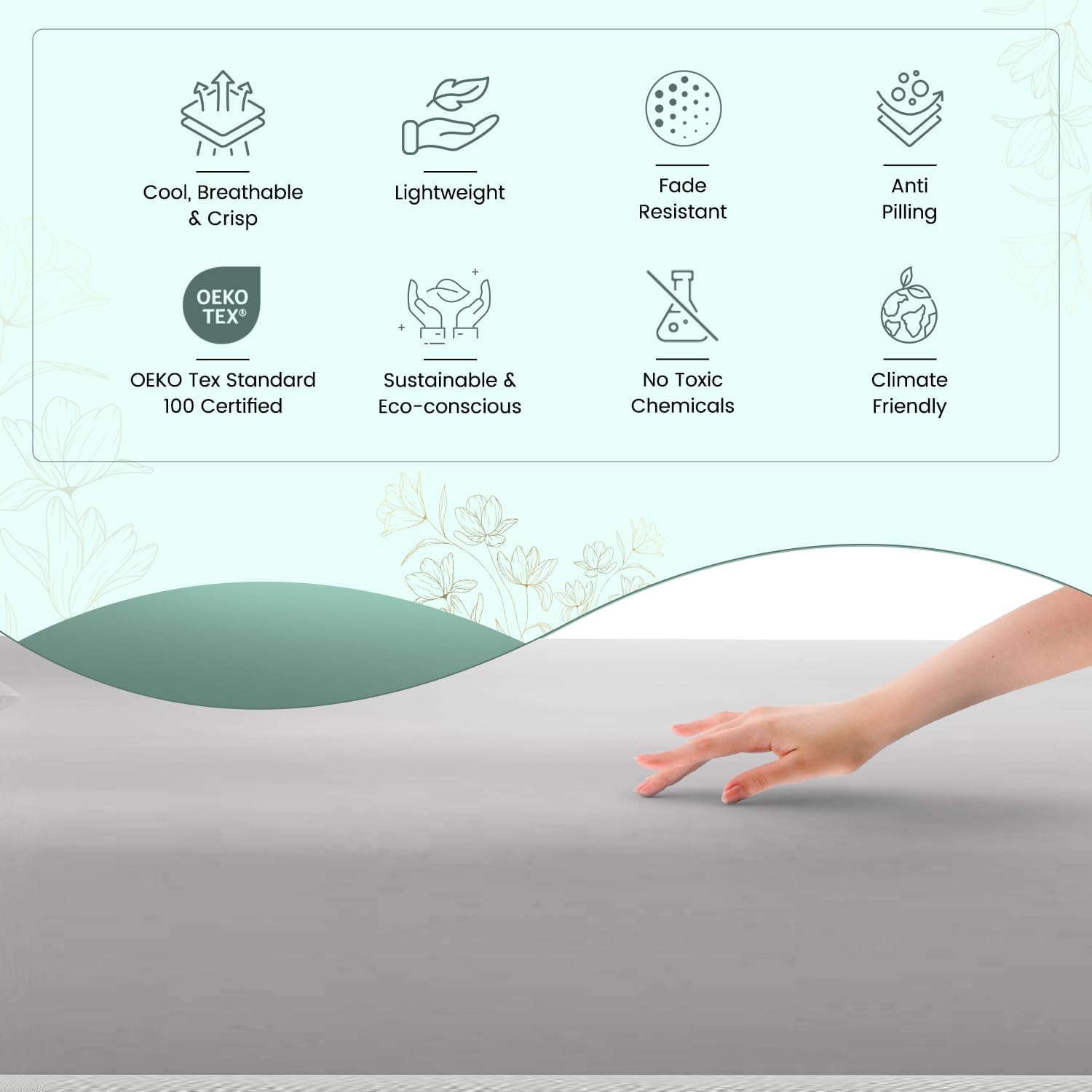 Featherstitchnewyork Feather & Stitch Softest 100% Cotton Sheets, 300 Thread Count Percale Weave Bedding, 16" Deep Pocket, Cooling Sheets,…