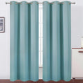 Lemomo Stone Blue Thermal Blackout Curtains/42 x 95 Inch/Set of 2 Panels Room Darkening Curtains for Bedroom 95 Inch Blue