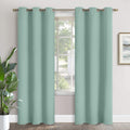 YoungsTex Light Green Blackout Curtains for Living Room 84 Inches Length - Thermal Insulated with Grommet Room Darkening Drapes Spring Deco…