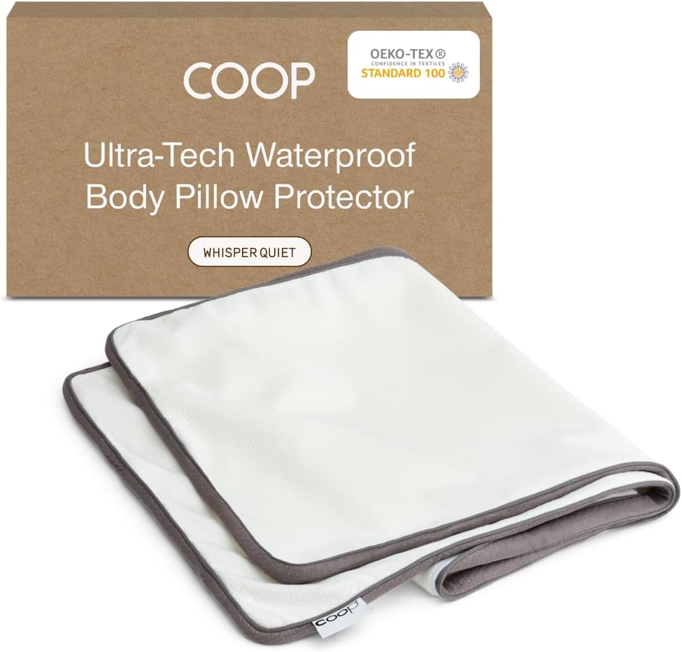 Coop Home Goods Ultra-Tech Body Pillow Protector for Memory Foam Pillows, Waterproof, Body Pillow Covers, Oeko-Tex Certified, Breathable…
