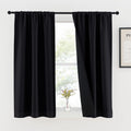 Nicetown 100% Blackout Kitchen Curtains 54 inches Long, Double-Deck Completely Blackout Window Treatment Thermal Insulated Lined Rod Pocket…