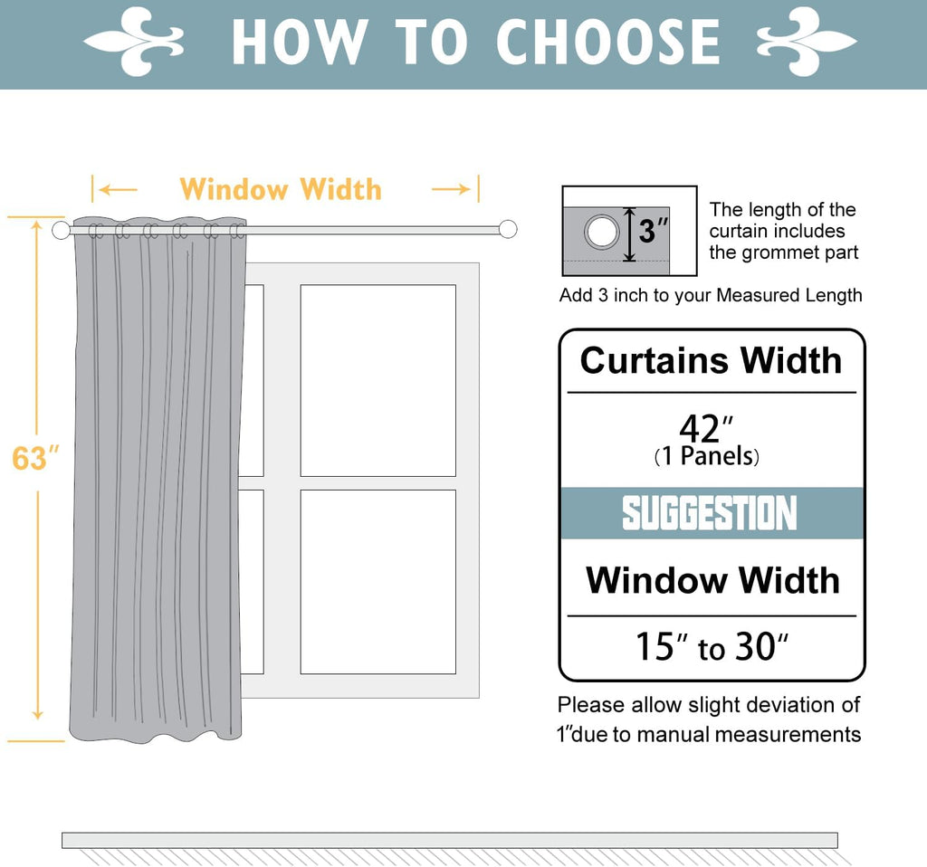 ChrisDowa Grommet Blackout Curtains for Bedroom - Thermal Insulated Room Darkening Curtains for Living Room (1 Panel Set, Beige,42W x 63L)…