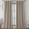 Simplebrand Stone Blackout Curtains for Bedroom 96 Inches Long 2 Panels, Solid Thermal Insulated, Energy Saving Living Room Window Treatmen…