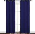 NICETOWN Blackout Curtain Panels, Window Treatment Energy Saving Thermal Insulated Solid Grommet Blackout Drapes/Draperies (Royal Blue, 1…