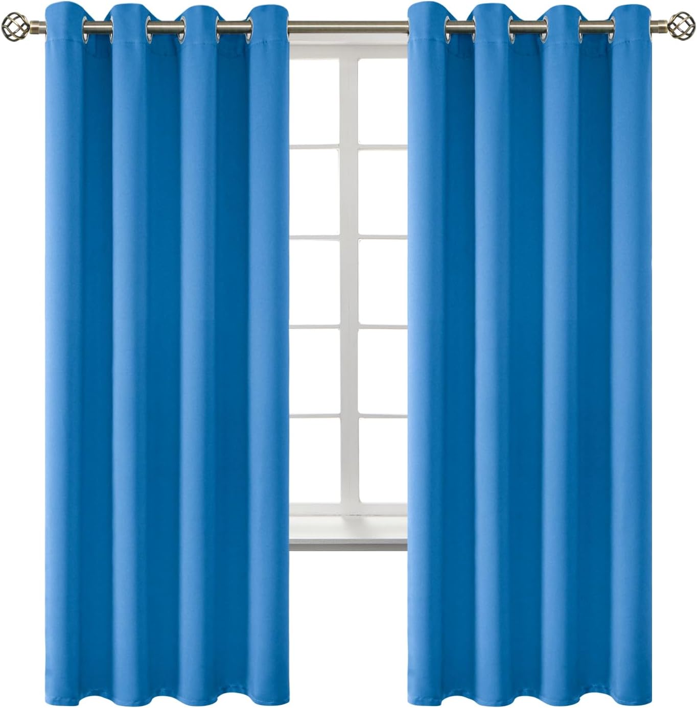 BGment Room Darkening Curtains 72 Inches Long - Grommet Thermal Insulated Drapes Window Treatment Curtains for Bedroom, 2 Panels, 52 x 72 I…