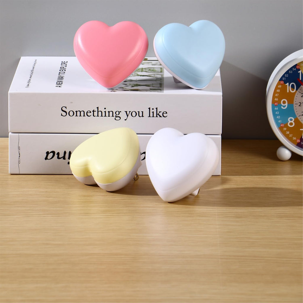 INZU Cute Night Light, Heart Night Light for Kids, LED Nightlight with Auto Dusk to Dawn Sensor, Nightlight Plug into Wall with Soft Warm…