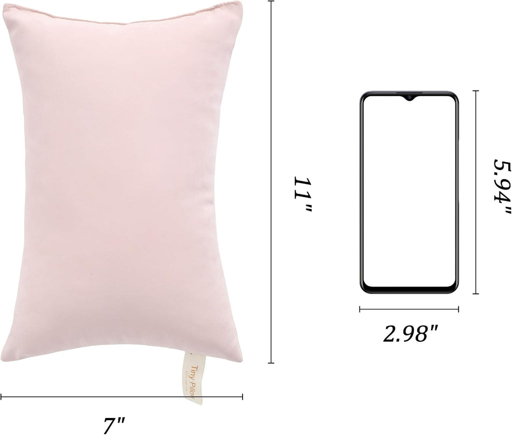 BEDSUM Tiny Pillows, 11x7 Mini Microfiber Small Pillow for Neck and Lumbar Support - Machine Washable Cushion for Office Desk…