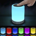 Elecstars Touch Bedside Lamp - with Bluetooth Speaker, Dimmable Color Night Light, Outdoor Table Lamp with Smart Touch Control, Best Gift…