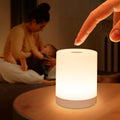 DAZZY DOT Touch Night Light for Baby Nursery, Small Cordless Lamp, Dimmable Portable Rechargeable Battery Operated Night Light, Wireless…