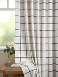 Threegirlshome THREE GIRLS Plaid Pinch Pleated Curtains - Modern Luxury Linen Buffalo Blackout Drapes, Thermal Insulated Double Layer Windo…