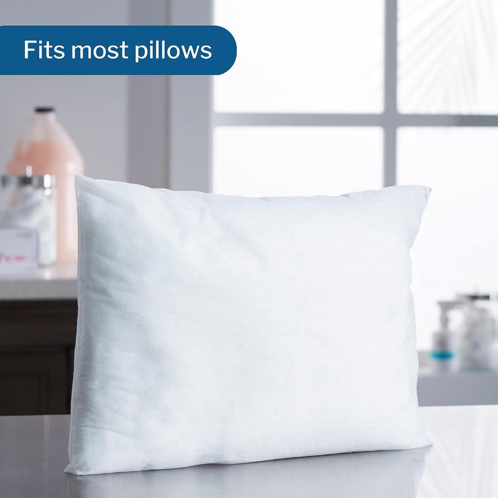 McKesson Disposable Pillow Case Covers [200 Count] Bulk Pillowcase, Single-Use for specialized Hospital Travel, Standard Size, Blue, 21…