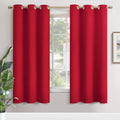 YoungsTex Red Blackout Curtains for Living Room - 72 Inch Length Thermal Insulated Drapes with Grommet Room Darkening for Bedroom Dining Li…
